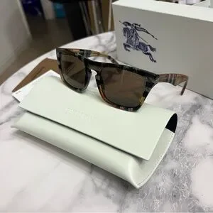 NEW Burberry | Nova Check Sunglasses Unisex Smaller Frame “Code Square” 198269002_0.jpg main image 4